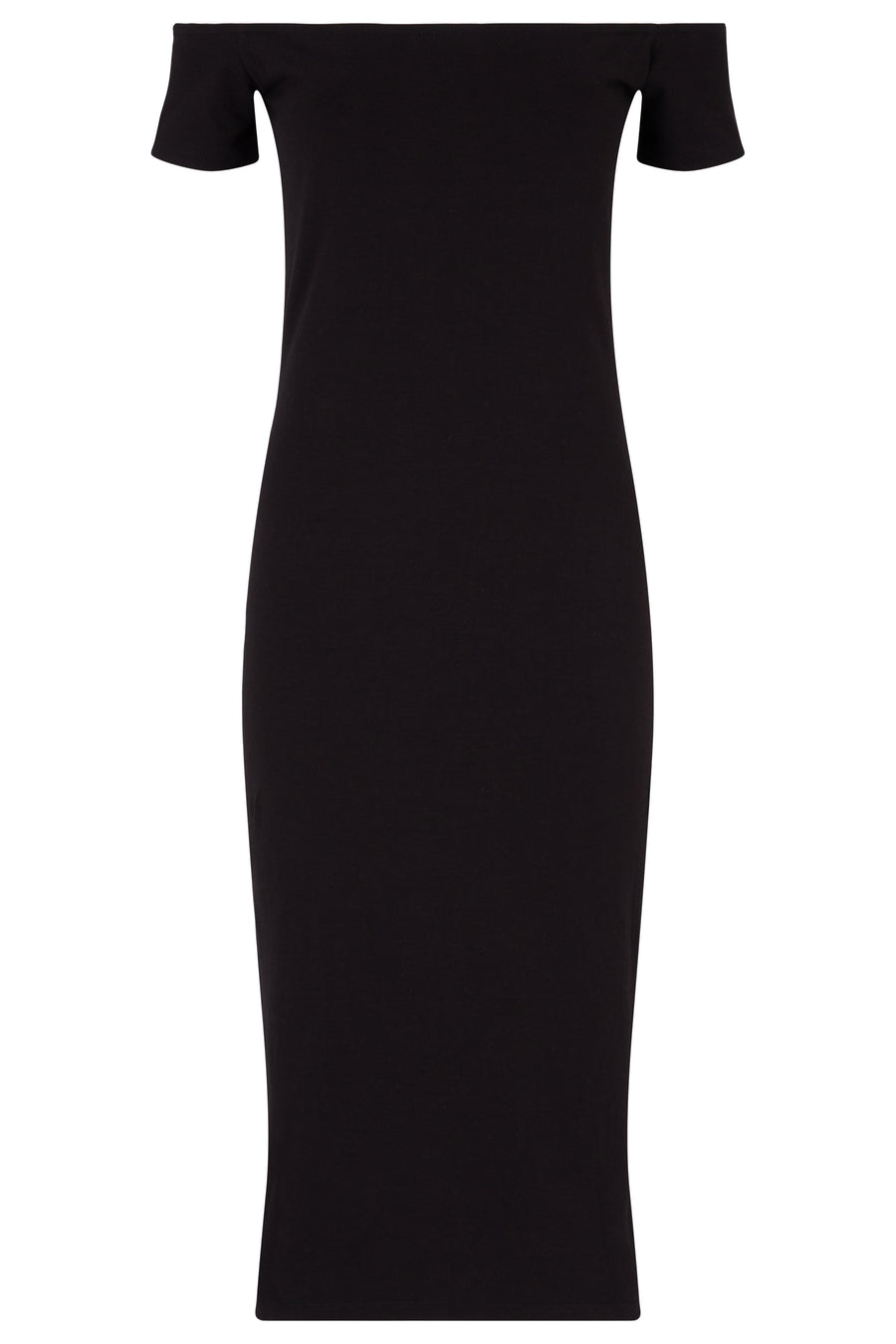 People Tree Fair Trade, Ethical & Sustainable Emer Dress in Black 95% organic certified cotton, 5% elastane