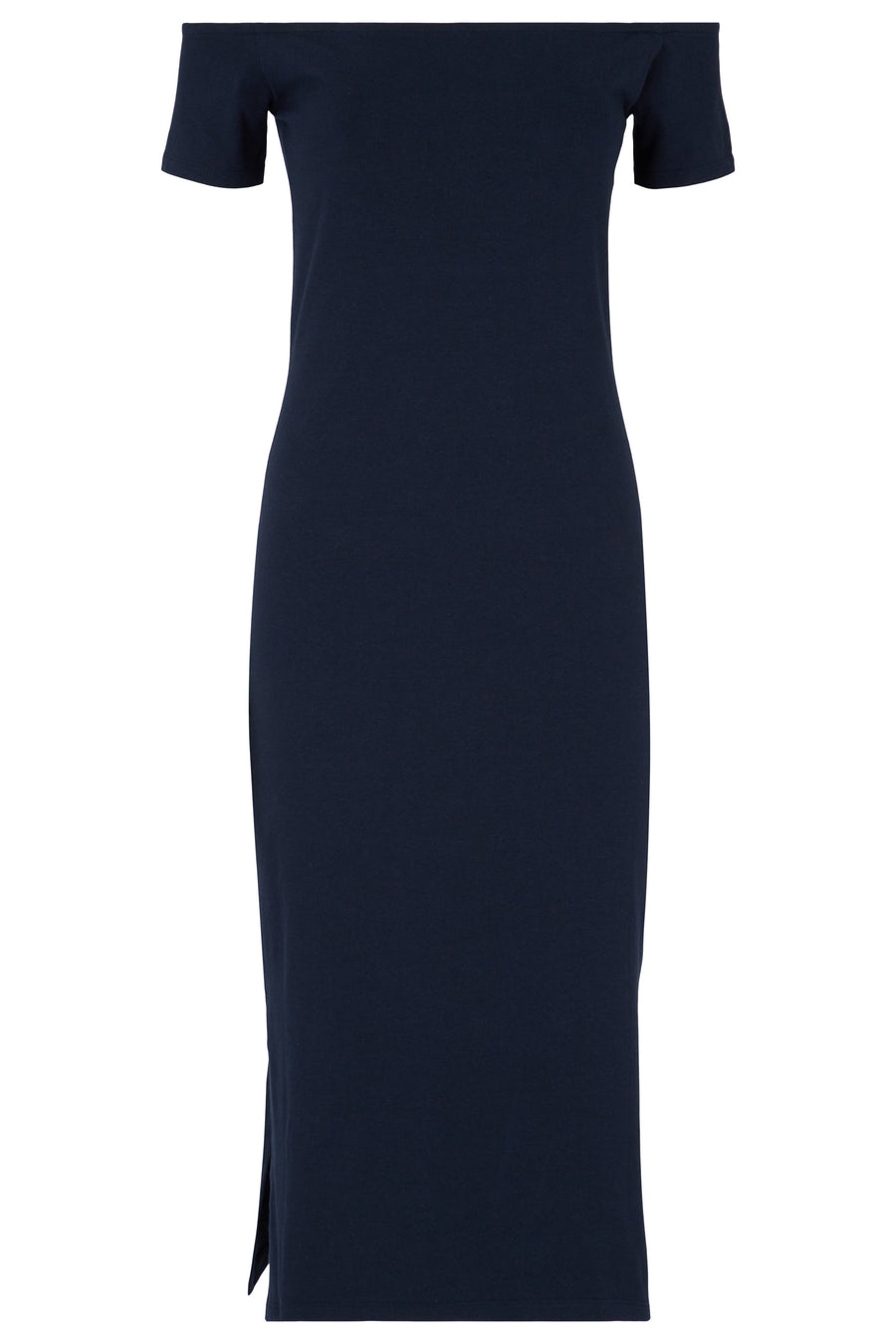 People Tree Fair Trade, Ethical & Sustainable Emer Dress in Navy 95% organic certified cotton, 5% elastane